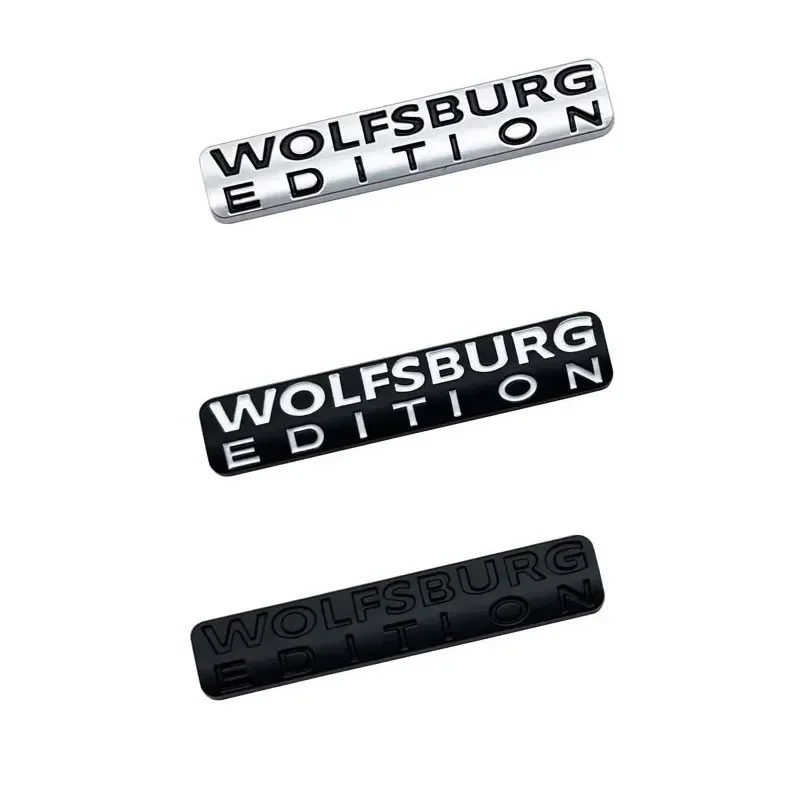 ثلاثية الأبعاد التصميم المعدني وولفسبورغ طبعة رسالة شعار سيارة الخلفي الجذع ملصق لشركة فولكس فاجن GTI جولف 2 3 4 5 6 7 MK2 MK3 MK4 بيتل جيتا #2