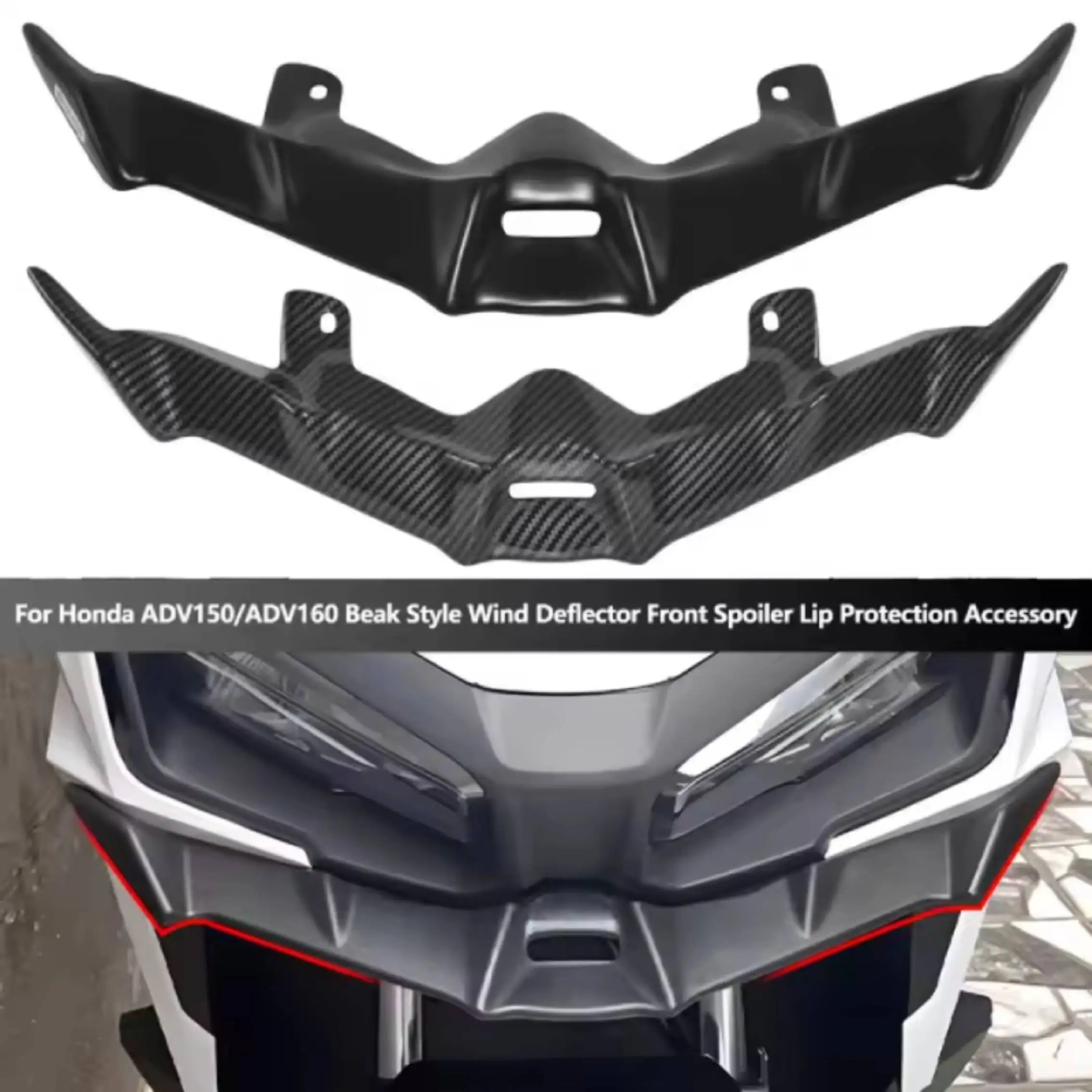 Alerones Delanteros para Honda ADV160 ADV150 ADV 150 160 2023+, Accesorios para Motocicleta, Extensión Aerodinámica de Carenado, Protector
