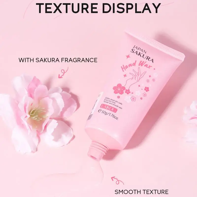 ساكورا شمع اليد تقشير غطاء اليد اشراق الجلد شمع اليد لتجديد شباب كريم اليد يغذي كريم ترطيب