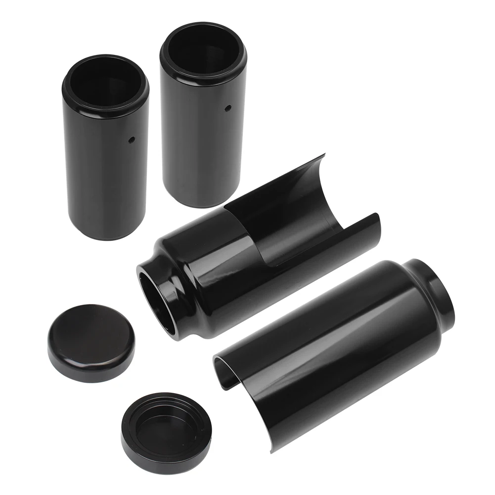 Motorcycle Black Upper Lower Front Fork Cover Tube Cap Kits Protector For Harley V-Rod Vrod Muscle Night Rod Special 2007-2011