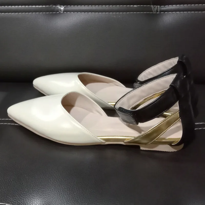 Pointed Toe Women Sandal Casual Flat Heel Shoes Fashion Hook Loop Ankle Buckle Women's Sandal