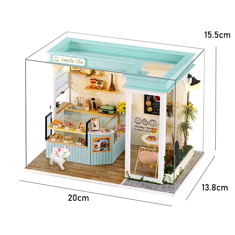 DIY Miniature Doll House 3D Puzzle Building Assembly Kit For Making Room Toys Home Bedroom Decorations With Furniture DollHouses