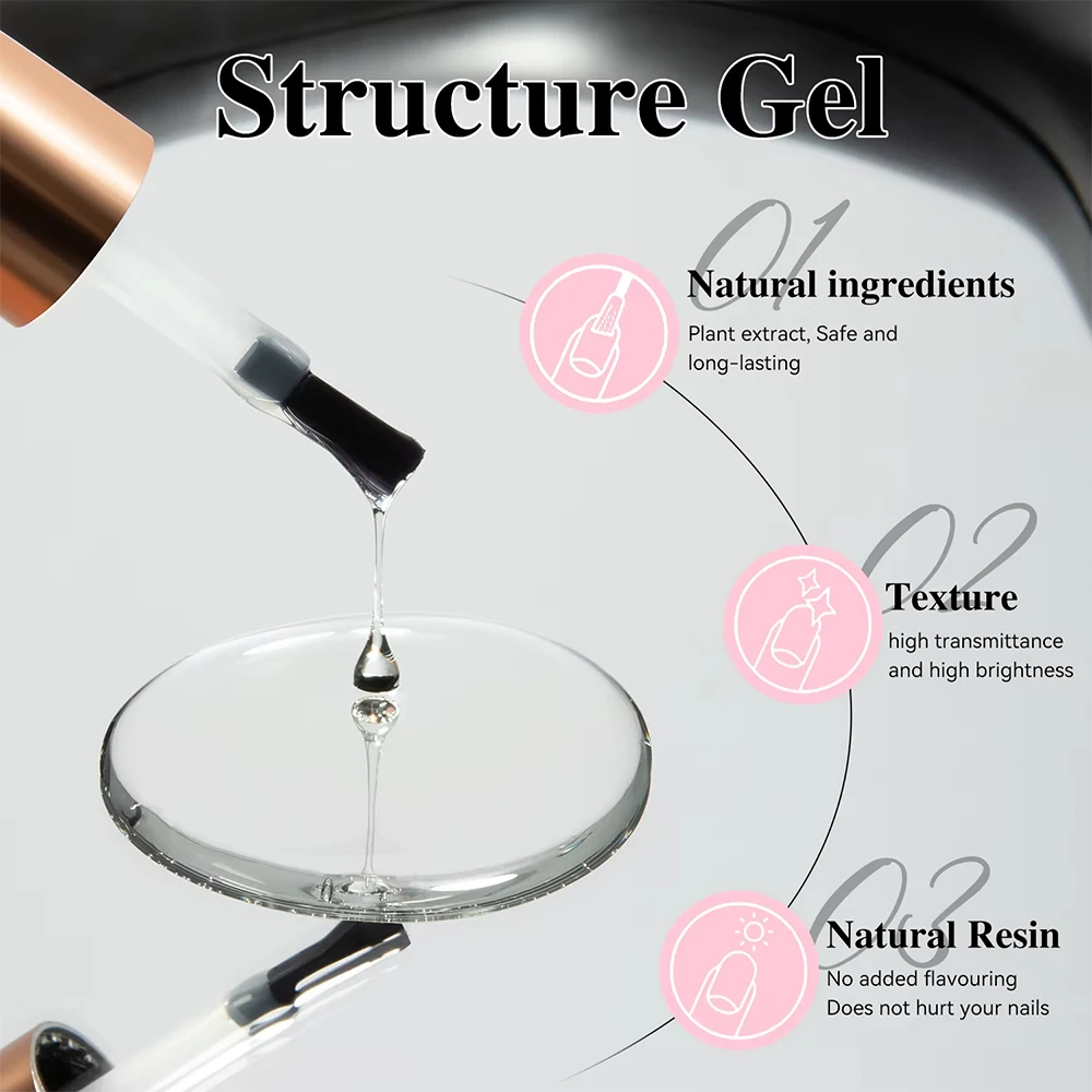 Vendeeni TPO HEMA FREE Gel Reforçado Unha Polonês Engrossado Proteger Unhas UV Soak Off Gel Verniz Forte Estrutura de Unhas Gel Duro