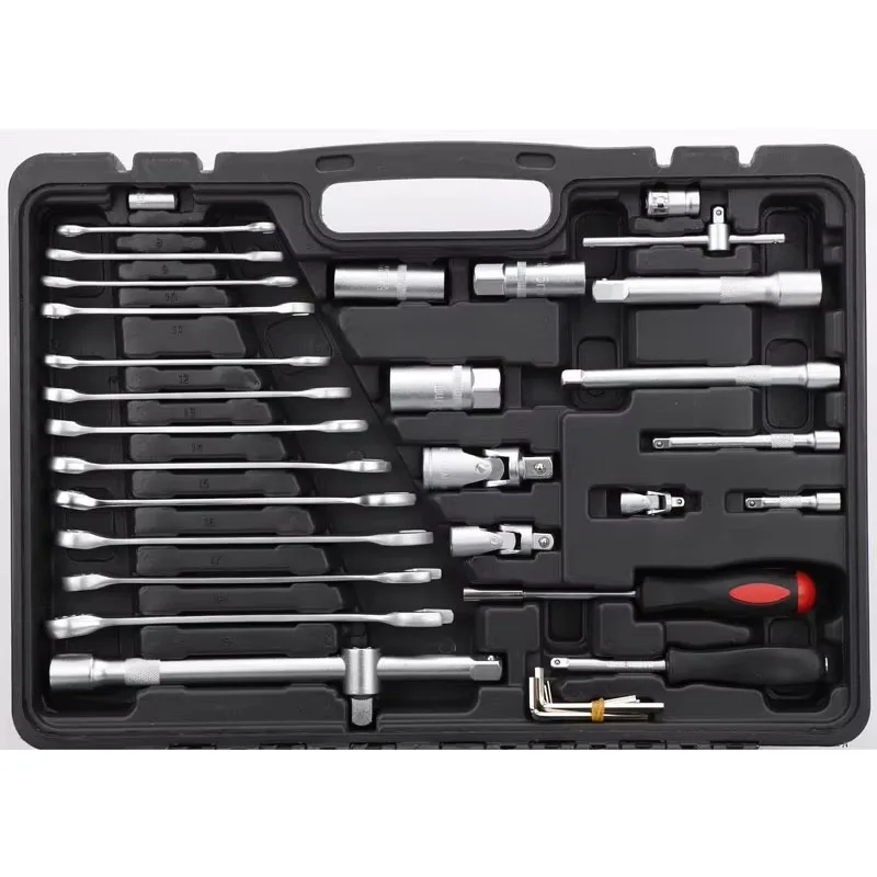 216 Профессиональный прочный стальной набор инструментов для механика, гаечный ключ с храповым механизмом, бытовой автомобильный чехол, отвертка