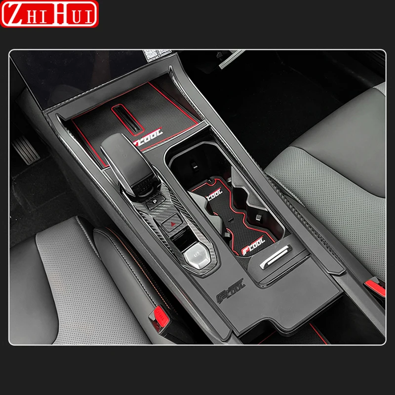 For Geely Cityray 2024 2025 Car Styling Non-Slip Mat Door Groove Pad Gate Slot Cup Cushion Rubber Decoration Auto Accessories