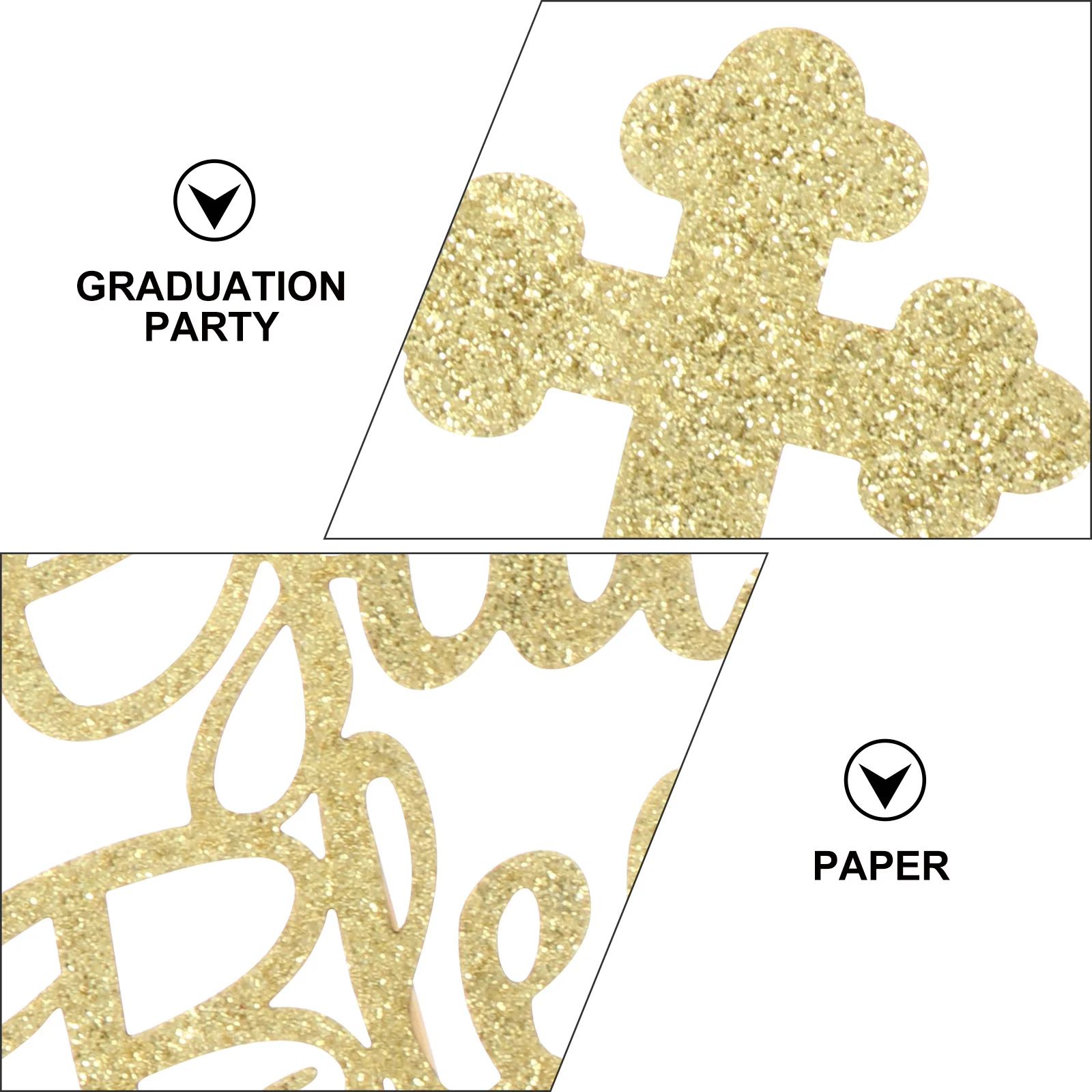 

24pcs Cake Insert Stakes Eco Friendly Creative Toppers Party Supplies Decoration Cupcakes Birthday Chic Practical Photo Props