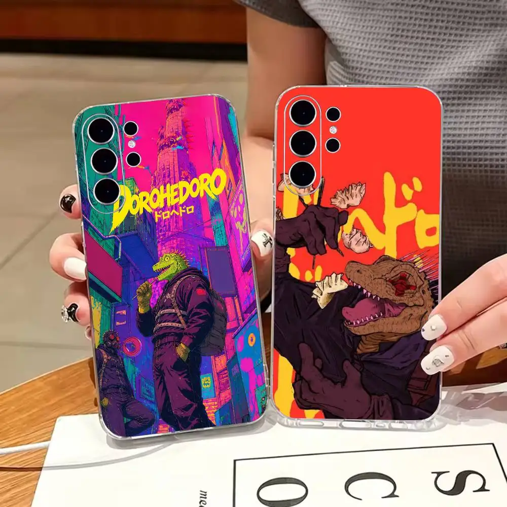Anime Caiman D-Dorohedoro Phone Case For Samsung S25,S24,S21,S22,S23,S30,Ultra,S20,Plus,FeTransparent Cover
