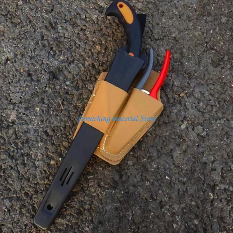 Y5GD Scissors Sheath Safety PU Leather Scissors Cover Protector Colorful Pruning