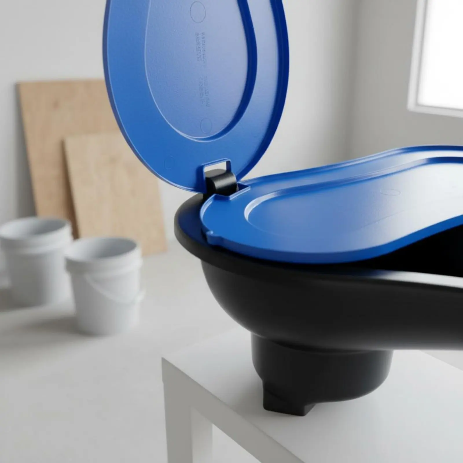 

Disposable Low Toilet Long-Lasting Plastic Low Pan Temporary Toilet Seat Pan Thickened Lightweight for Renovation Site