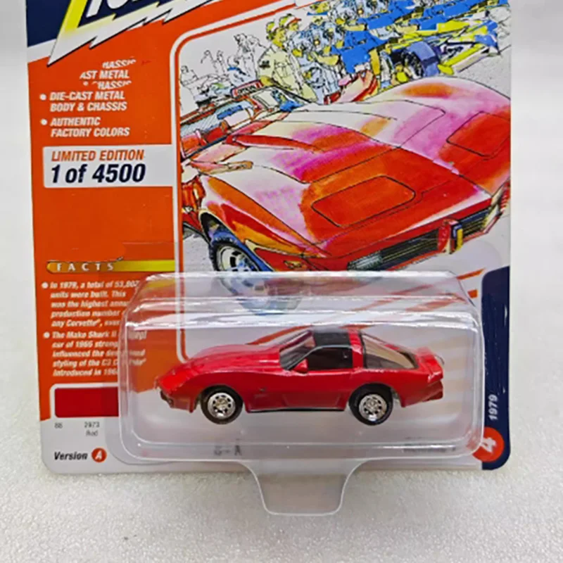 Modèle de voiture en alliage moulé sous pression, échelle 1:64, collection de corvette 1979, ornements d'affichage de souvenirs