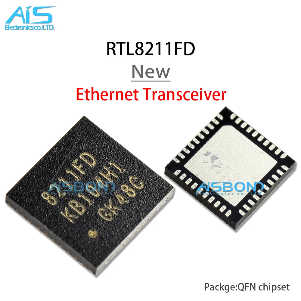 5Pcs/Lot New RTL8211FD-VC-CG RTL8211FD-CG RTL8211FD 8211FD Ethernet Transceiver ic Chip