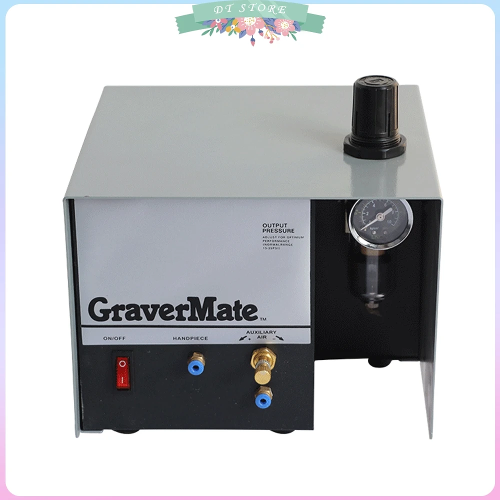 Pneumatic Impact Engraving Machine GraverMate Jewelry Engraver Single Ended 110/220V