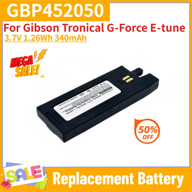GBP452050 Battery 3.7V 1.26Wh 340mAh for Gibson Tronical G‑Force E‑tune High Quality Replacement Battery