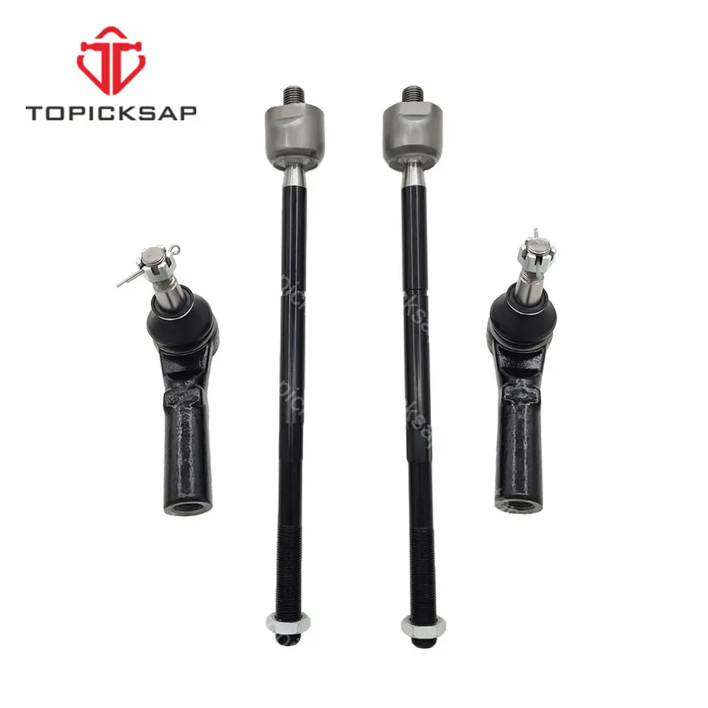 TOPICKSAP Inner / Outer Tie Rod Ends 4pcs Kits for Chrysler 300C RWD Dodge Challenger Charger 2015 2016 2017 2018