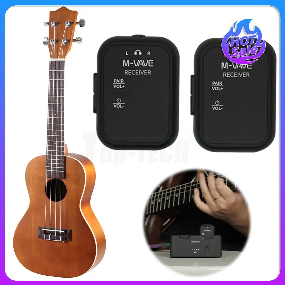 2.4G Wireless In-Ear Transmitter Receiver System Audio Transmitter Receiver Set for Studio Band Rehearsal Live Performance