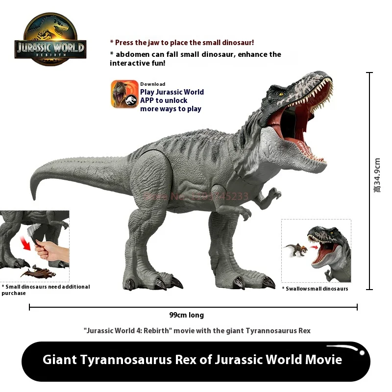 Mattel Jurassic World: renaissance 4 Spinosaurus, modèle de figurine d'action, simulation de dinosaure, jouets, cadeau d'anniversaire pour enfants, en Stock