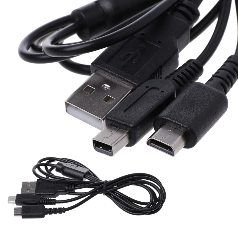 Iioio 2-In-1 USB สายชาร์จ Y-Splitter สำหรับ 3DS สำหรับ สำหรับ Lite