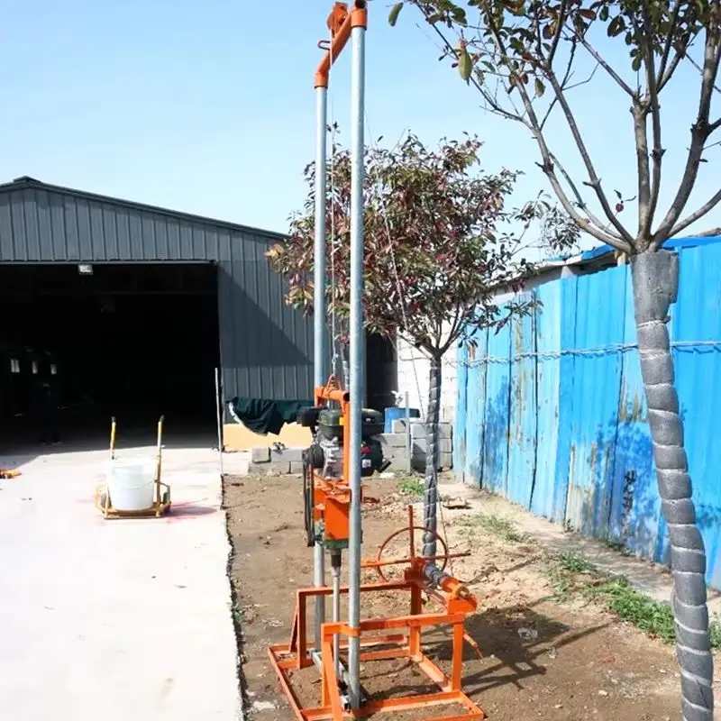 

Customized High Quality Agricultural Water Well Drilling Rig 80m 100m Petrol & Diesel Drill