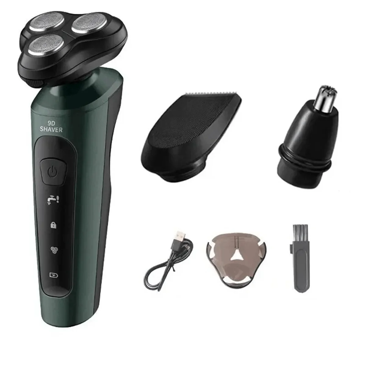 

Electric Shavers for Men Waterproof Electric Trimmer Razors Wet Dry Use Rechargeable Battery Rotary Shavers