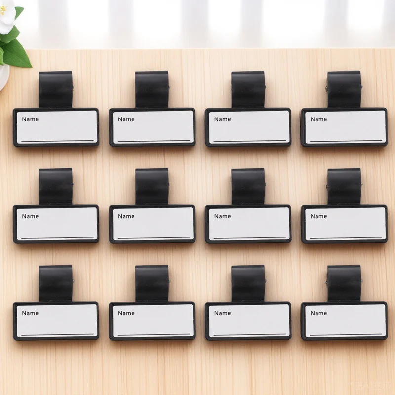 

12pcs Auscultation Tube Marking Labels For Stethoscope Name Tags Durable Plastic Write-On Two-Side Labels Multipurpose Doctor Id