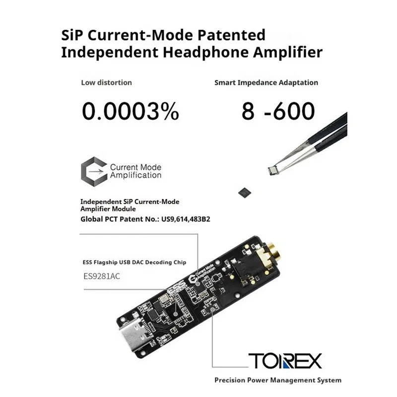 Questyle M12i Mobile Headphones Amplifier with DAC HiFi Hi-Res Lossless Headphone Amplifier CMA Sip Inside Portable Decoding
