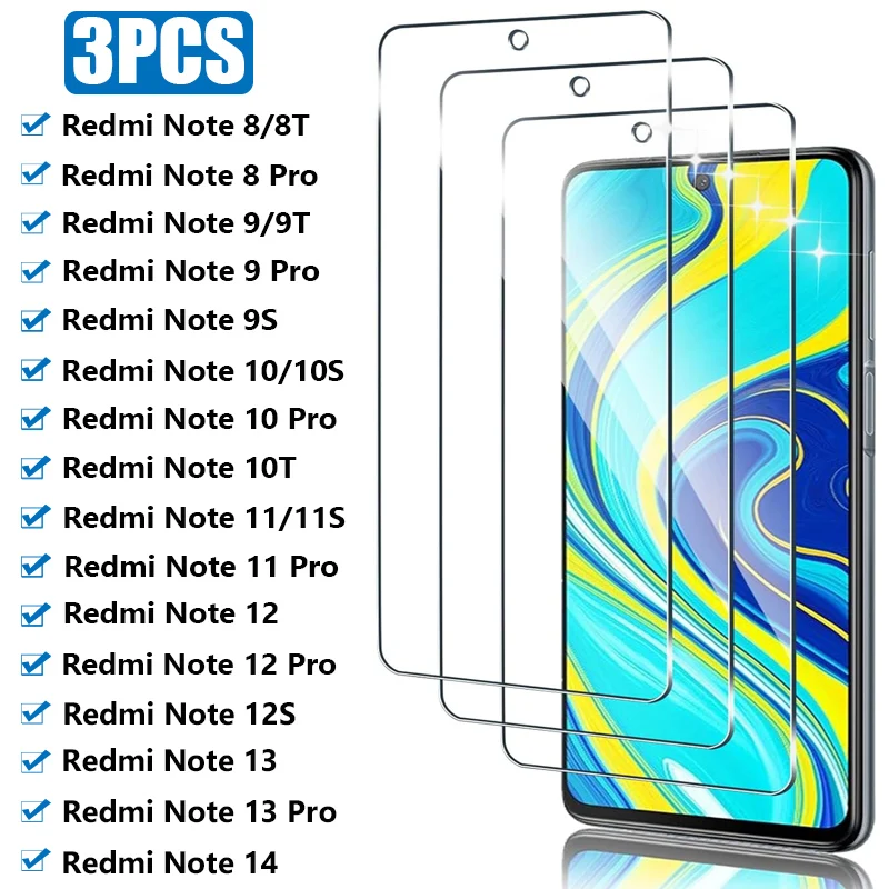 3PCS Tempered Glass…