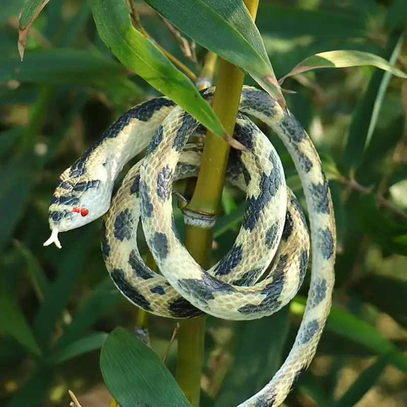 New Realistic Simulation Snake Model Scary Rubber Snakes Tricky Pranks Toys Horror Toy For Halloween Event Party Gag Gifts