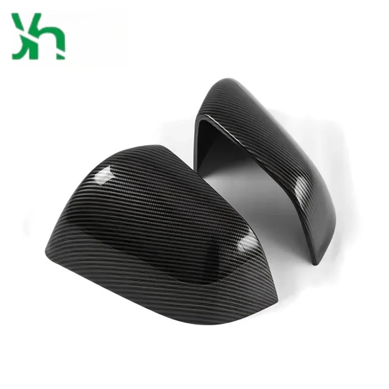 Adecuado para la cubierta del espejo retrovisor del coche Tesla, tapa del espejo retrovisor, piezas de automóvil con patrón de fibra de carbono