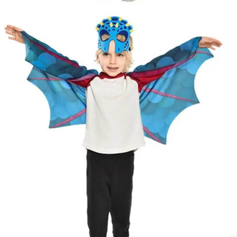 Dragon Wing Cloak Mask Children Dinosaur Cosplay Akcesorium dla cosplay