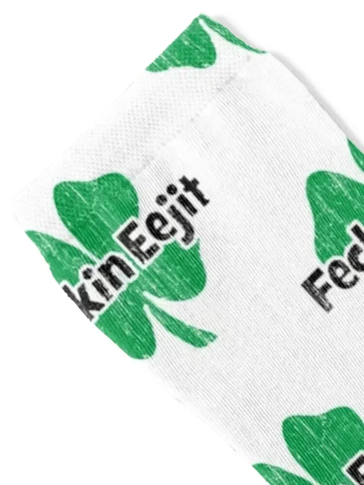 Feckin Eejit feckin eejit Socks crazy halloween christmas gift short Ladies Socks Men's