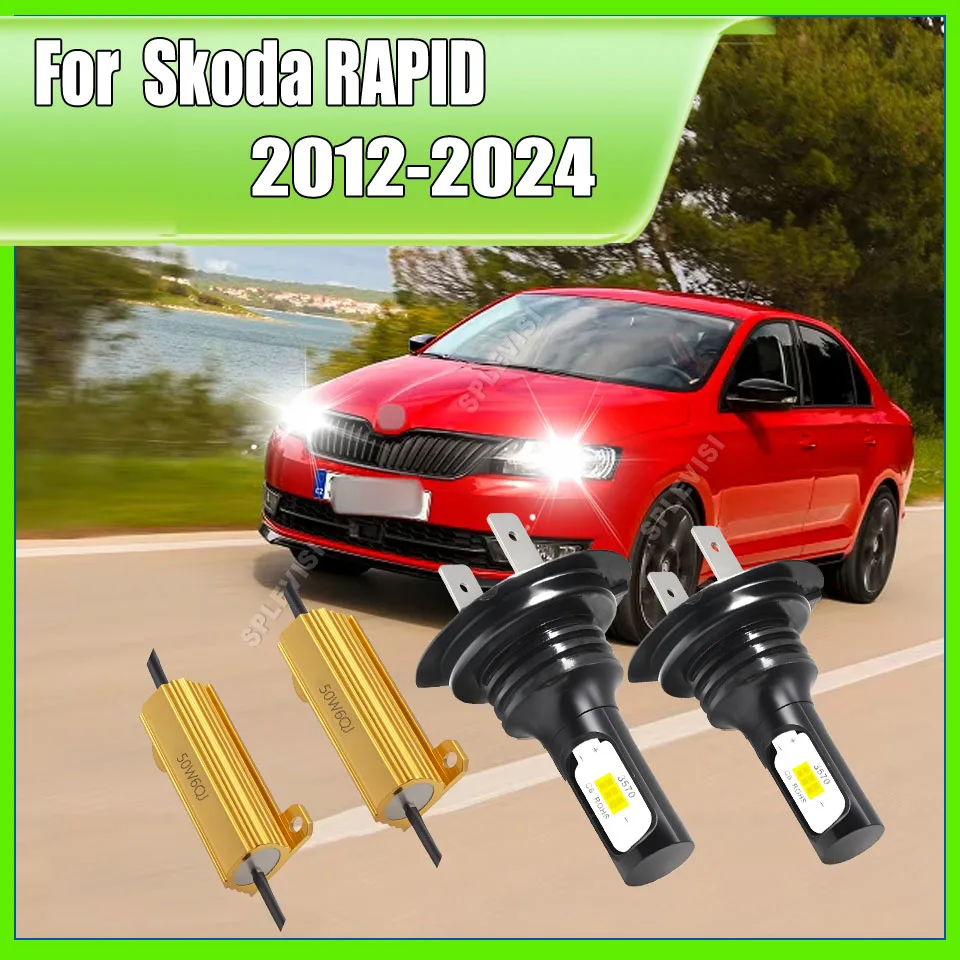 

H7 CANbus LED Headlight Low Beam Conversion For Skoda RAPID 2012 2013 2014 2015 2016 2017 2018 2019 2020 2021 2022 2023 2024