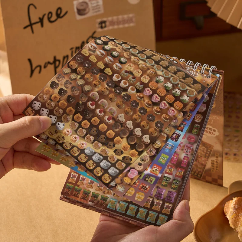 ملصقات ملصقات صغيرة كرتونية لطيفة مكونة من 18 ورقة، مطبوعات شخصية رائعة لوضع علامات على حساب اليد، ومؤشر دفتر الملاحظات وعلامة الهدايا ديكورا #3