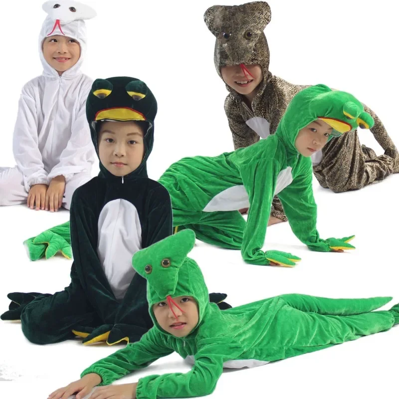 

Kids Performance Costume Animal Frog Cartoon White Snake Python Fancy Dress Cosplay Children's Halloween Cosplay Costumes