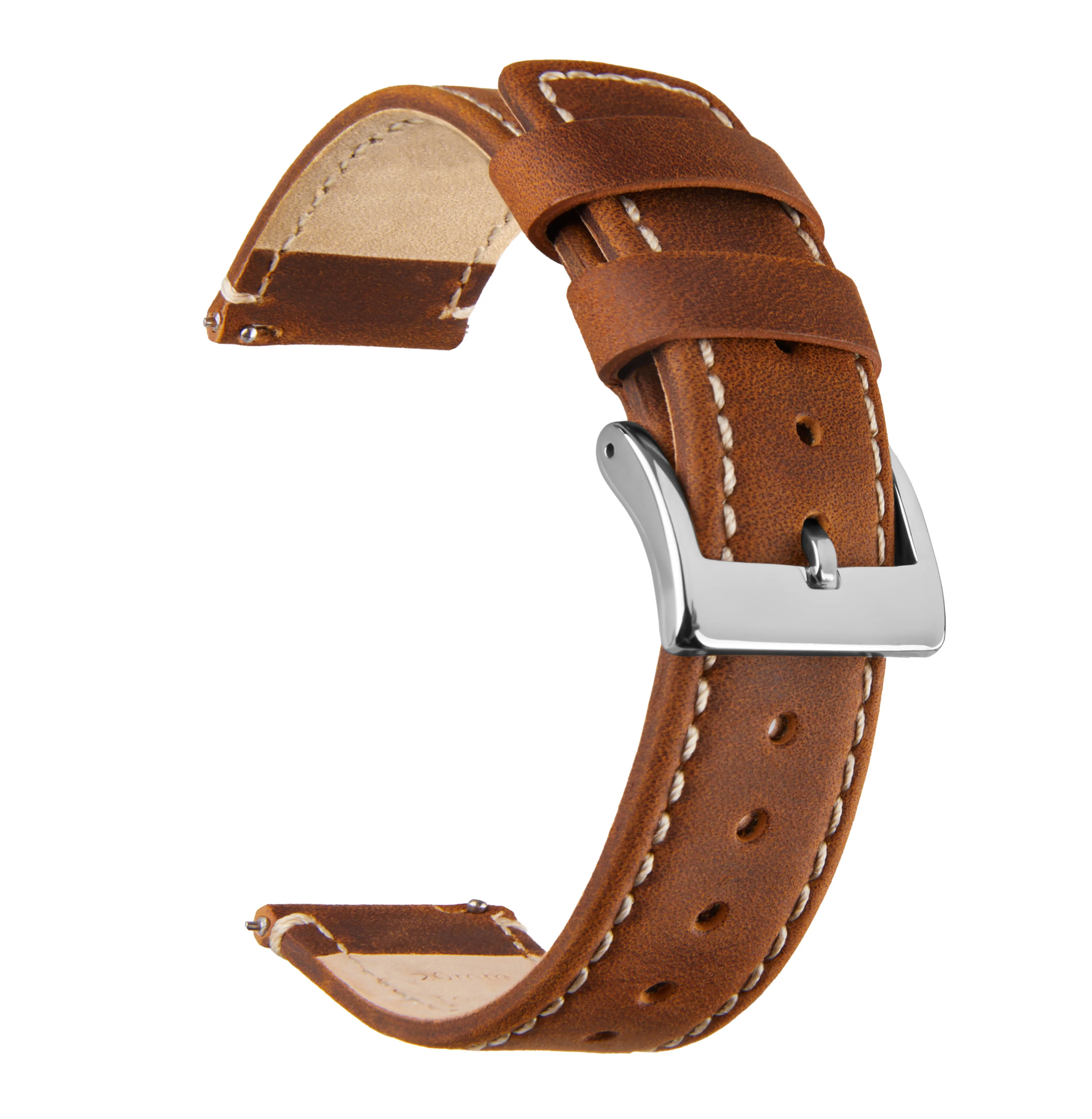 Top Grain Echtleder-Uhrenarmband, Schnellverschluss 20 mm/22 mm Uhrenarmband, passend für Samsung Galaxy Watch, Herren- und Damen-Uhrenarmband – Detail 28