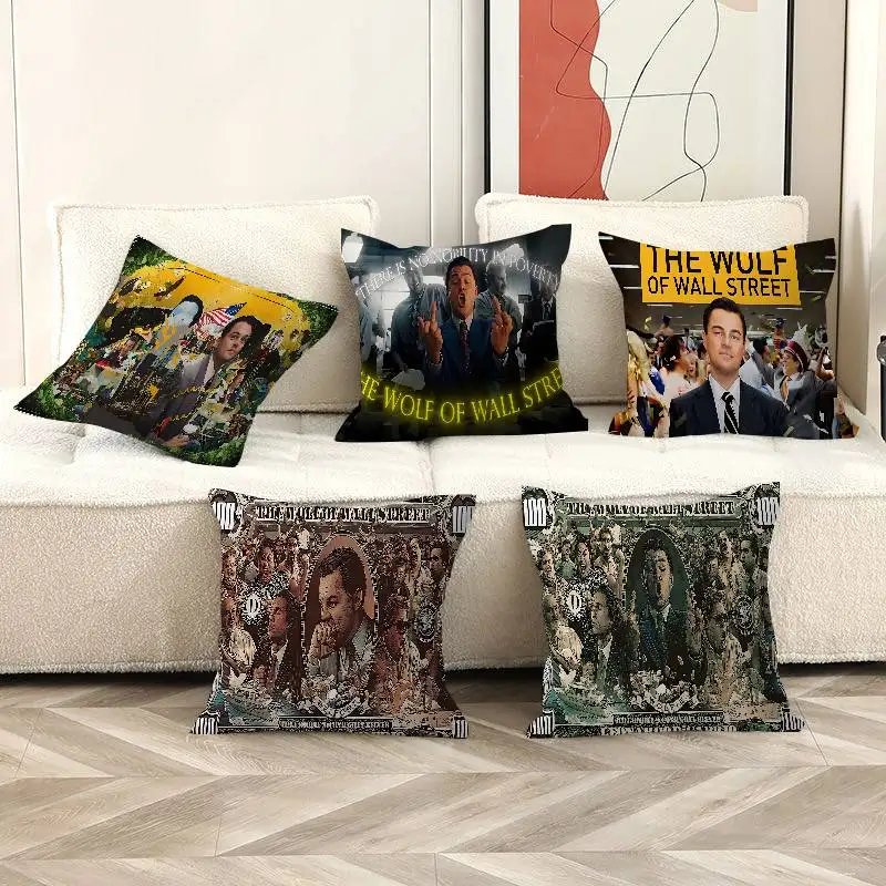 Movie The W-Wolf Of Wall S-Street Cushion Cover Decorative Pillow Sofa Home Decor case pillow cases