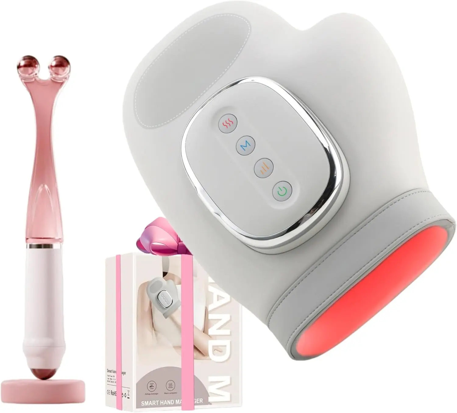 

Hand Massager with Heat and Compression, Cordless Finger Massager for Arthritis and Carpal Tunnel, 3 Modes 4 Temperatures 5 Intensities