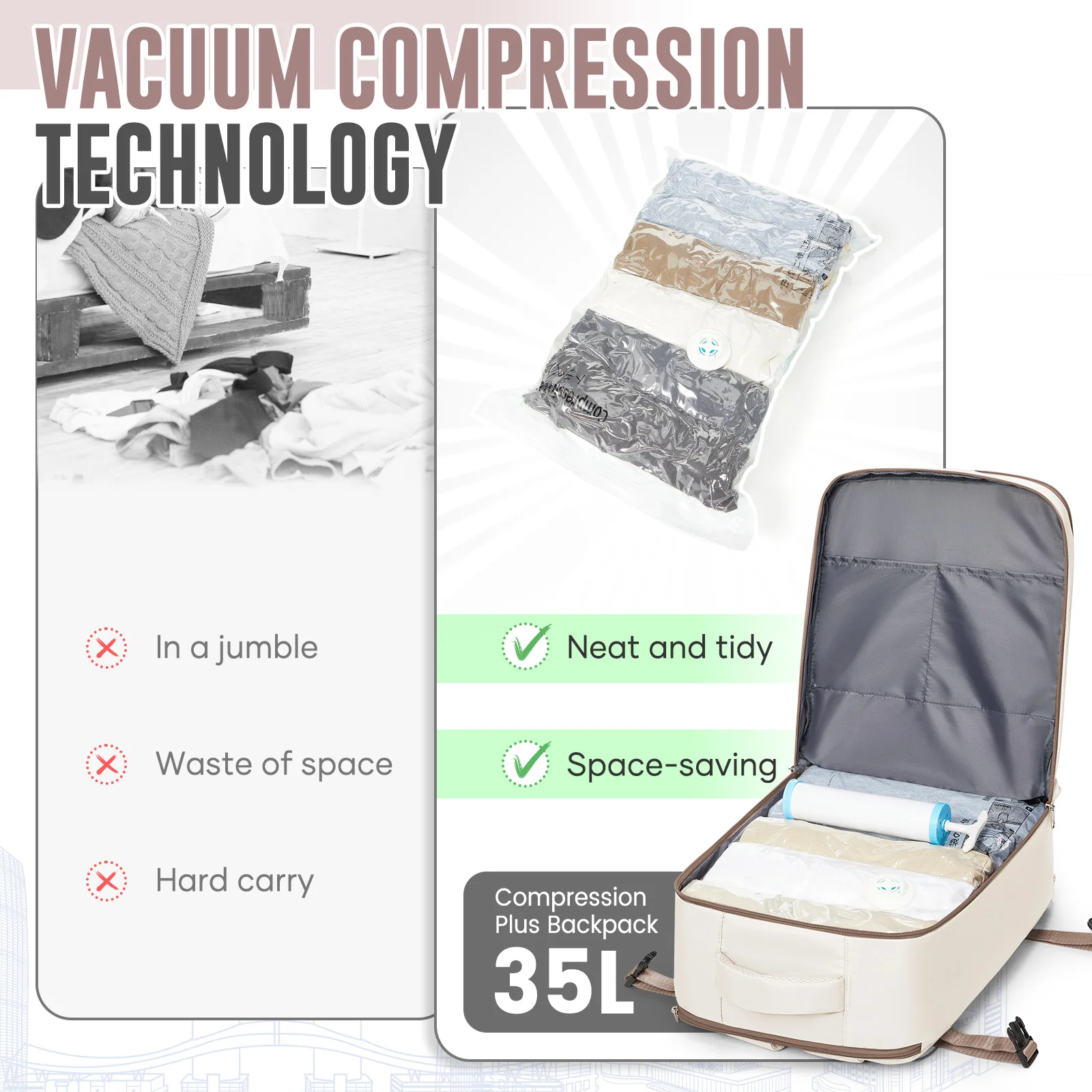 Vacuum Compression Travel Bag 6