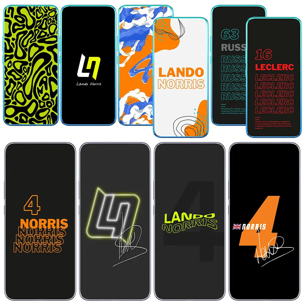 Lando Norris Supercar Super Car Cover for Samsung Galaxy A04 A05 A14 A15 A23 A34 A35 A54 A55 M23 M33 M52 M53 M31 M51 M21 Case