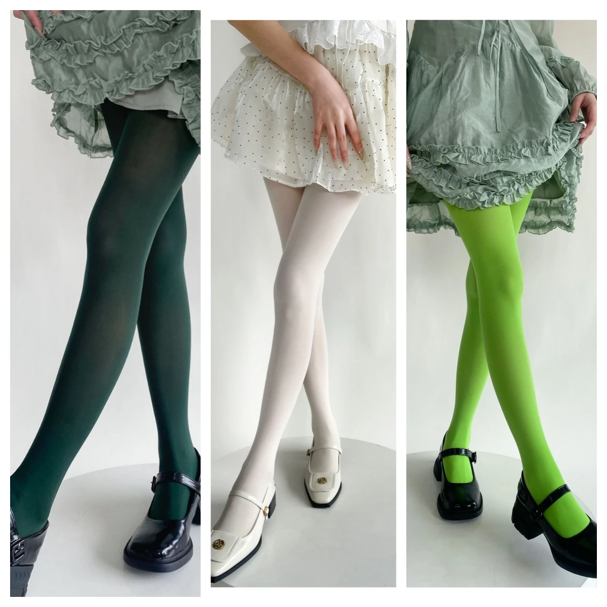 17 لون المرأة مثير لون نقي الجوارب الرجعية جوارب عيد الميلاد الأحمر عالية المرونة التخسيس جوارب طويلة سيدة الجوارب الملونة #