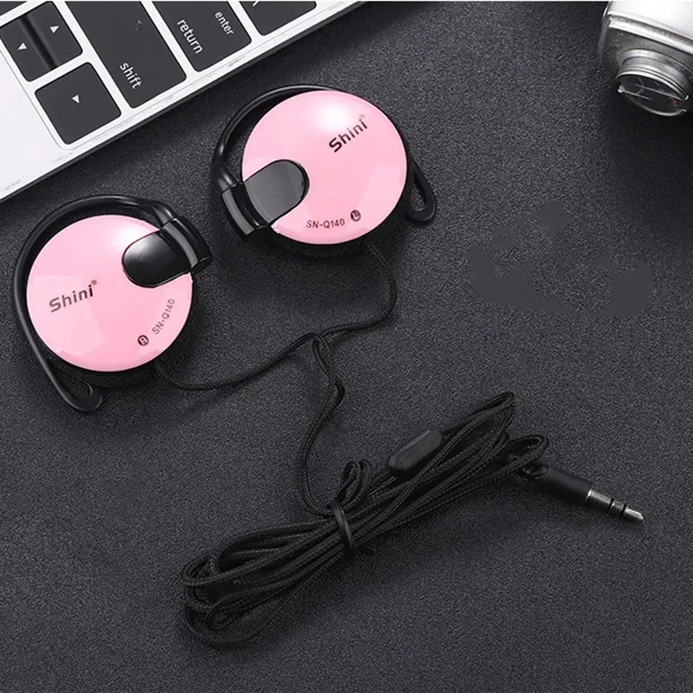 

For Phone 3.5mm Wired Earpiece Stereo Headset Ear Hook Earphone Headphone