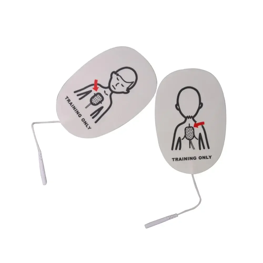 1 Pair AED Training  Electrode Patch For Children  Self Adhesive Pad AED Trainer First Aid Training Rescue Kit