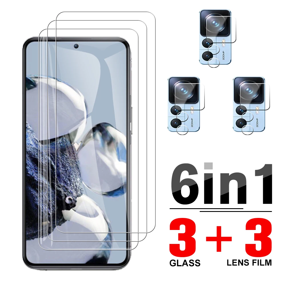 6in1 Protective Glass Case For Xiaomi Mi 12T Pro Tempered Film For Xioami 12T Pro 12 tpro Mi 12tpro Screen Lens Camera Protector