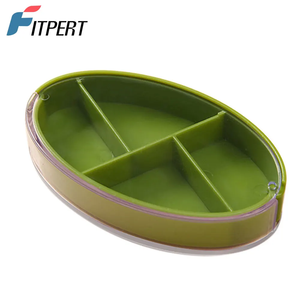 

1 Pcs New Daily Pill Organizer 4 Compartments, Small Pills Box Portable Travel Pill Case, Mini Pills Container for Purse Pocket