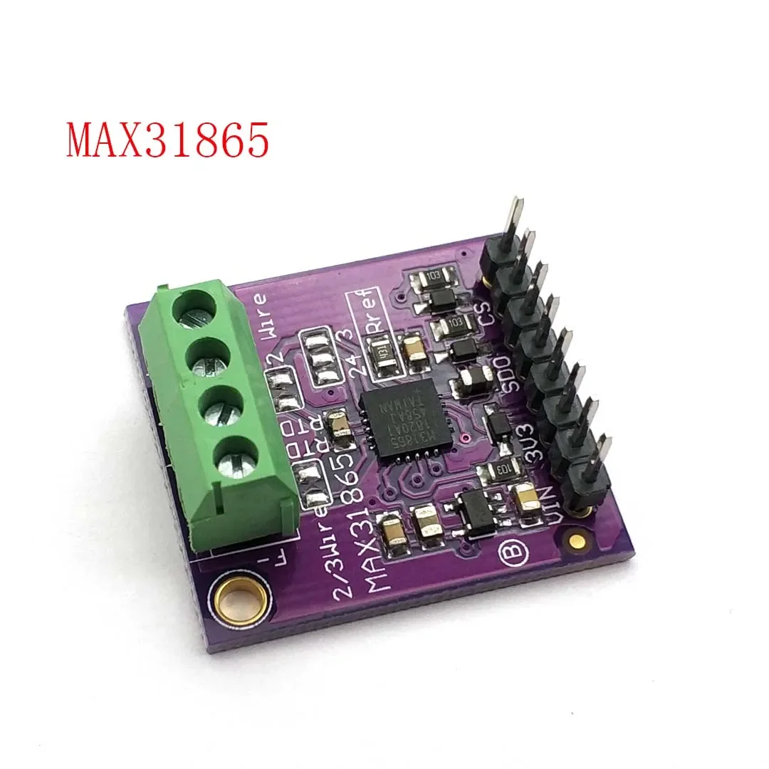 MAX31865 PT100/PT1000 RTD-to-Digital Converter Board Temperature Thermocouple Sensor Amplifier Module 3.3V/5V