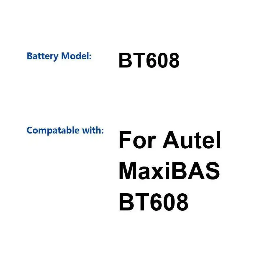

Automotive Diagnostic Equipment Battery 3000Mah For Autel Maxibas BT608 Safe Lightweight