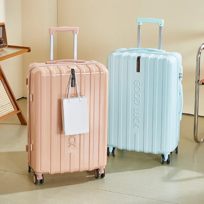 Bagages à roulettes pour étudiants, valise multifonctionnelle, porte-gobelet et crochet, voyage en famille, homme et femme, 20 po, 28 po