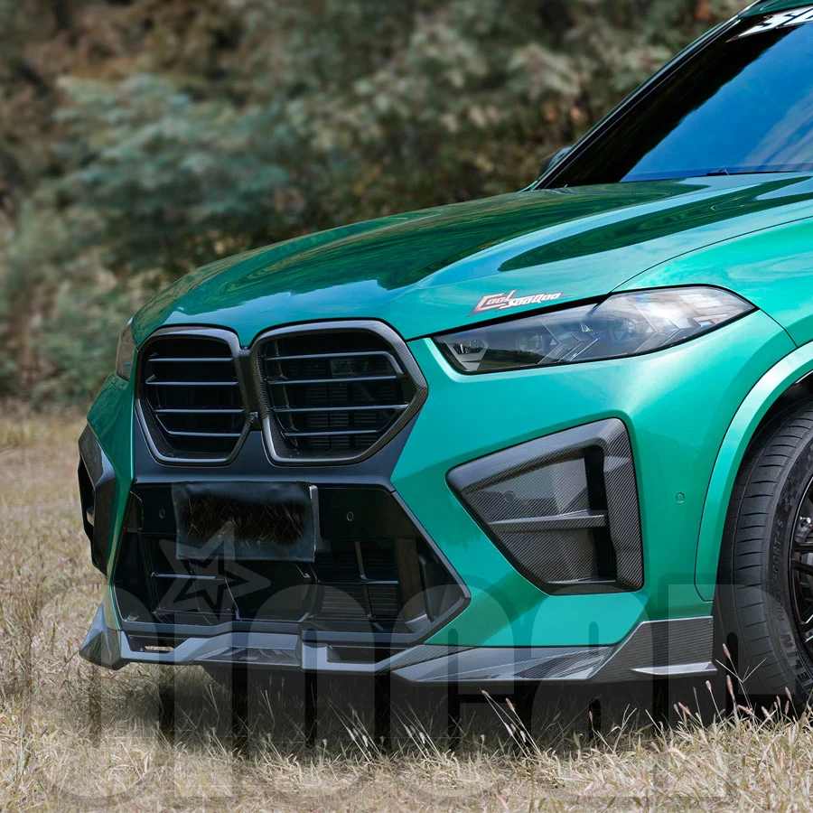 

oiomotors SQ Style Carbon Fiber Front Lip Spoilers for BM F95 LCI X5M Front Bumper