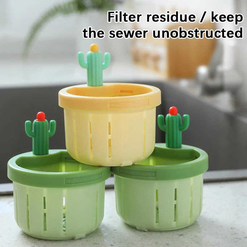 

2 шт., фильтр кактус, пресс в один клик без поддержания грязных рук, кухонная раковина/мойка/сетейный фильтр, сливная сетка