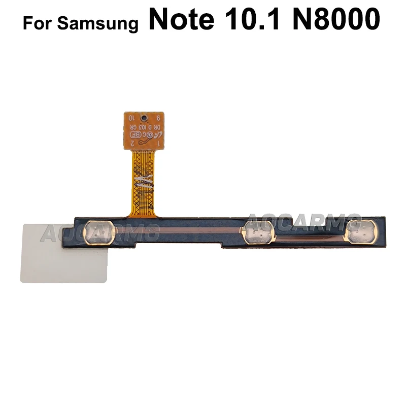 Aocarmo For Samsung Galaxy Note 10.1 N8000 Power On Off + Volume Button Flex Cable Replacement Parts