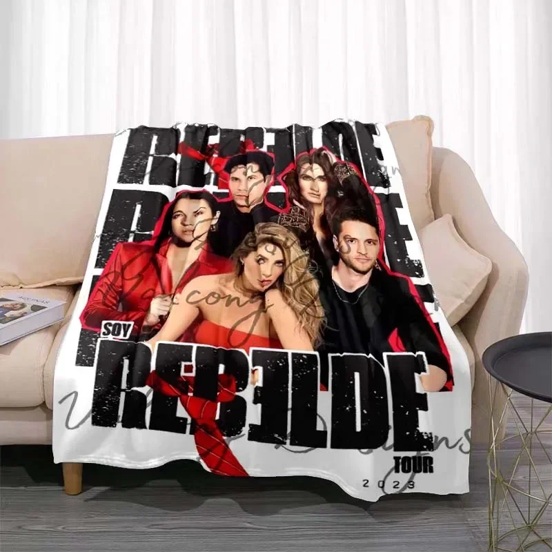 

Modische Flanell-Plüschdecke RBD Rebelde und Shakira Sublimation weiche warme Decke Schlafzimmer Sofadecke Decken für Betten